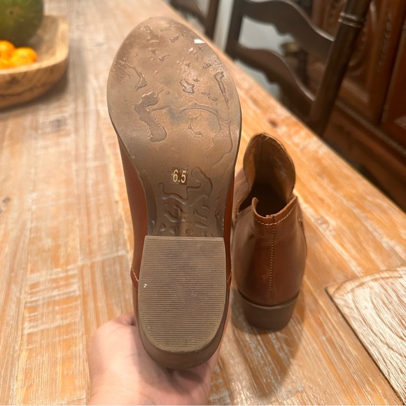 Steve madden Brown Leather Ankle Boots size 6.5 - Picture 5 of 9